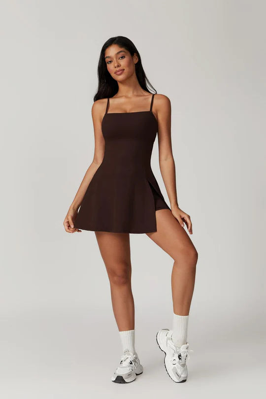 Fitted Mini Dress With Shorts